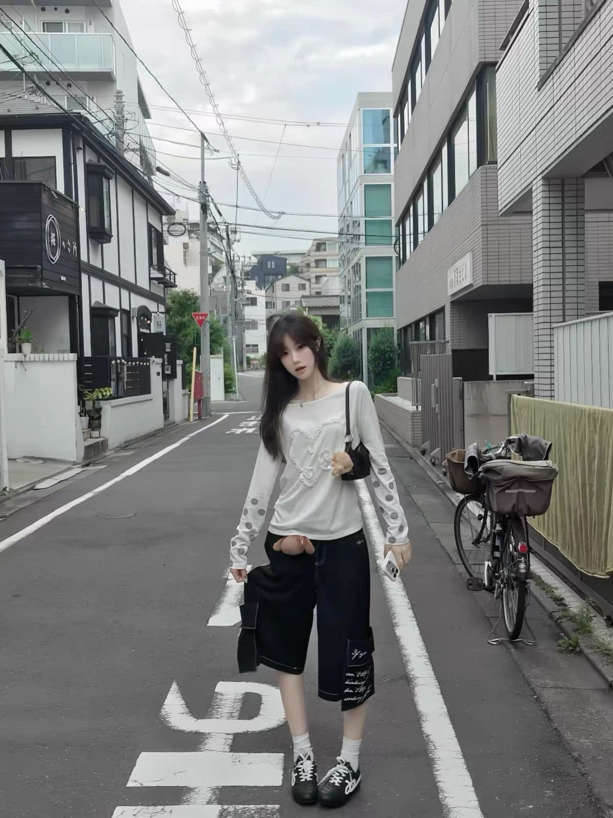 광저우 원단 눈꽃 면 프린트 부형제 보안 버클 행침 카드 긴팔 s-xl 상세 이미지 7