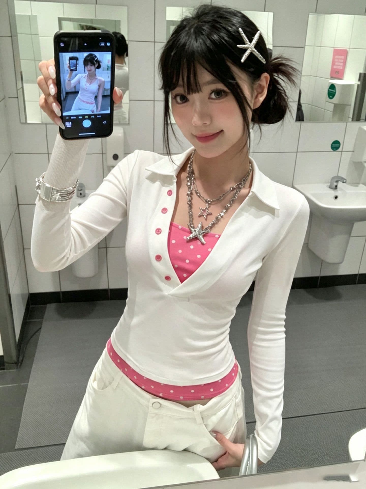 원본 명중 이사회 솜씨 40 220 그램 92 면 8 암모니아 Lun 몸매 가꾸기 페이크 레이어드 긴팔 여성 상세 이미지 6