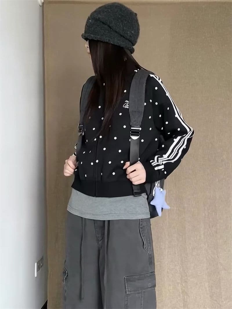 얇은 스타일 원본 리본 자수 순수한 Mianhua 면 복합 쇼트 스타일 후드티 여성 상세 이미지 4
