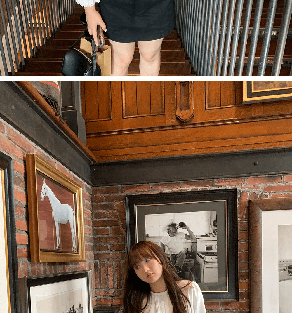 높은 품질 품질 프랑스식 품격 레이스 연령 감소 쇼트 스타일 긴팔 셔츠 맨위 여성 가을 Chic 슬림해 보이는 셔츠 상세 이미지 31