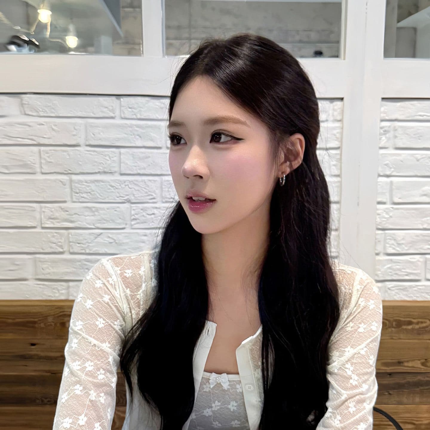원본 메시 원단 자수 느슨함 센스 슬립 오픈 가디건 두 조각 여성 세트 봄과 가을 맨위 세트 여성 이미지 2