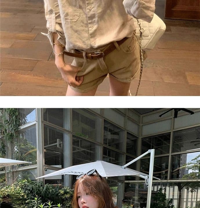 원본 솜씨 오래된 돈 바람 긴팔 셔츠 여성 의류 새로운 봄 여름 느슨함 디자인 센스 POLO 칼라 맨위 상세 이미지 24