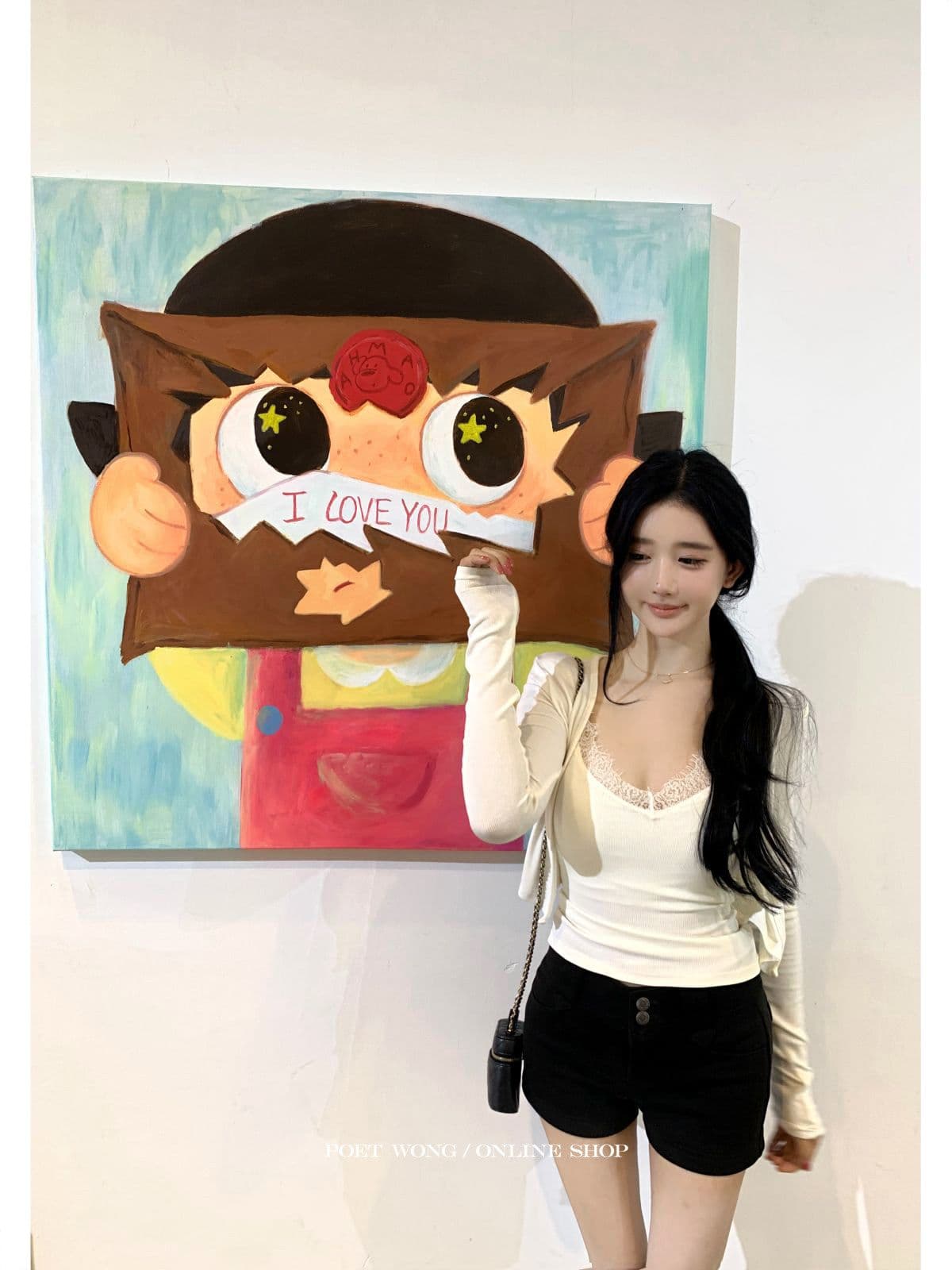 간판 레이스 그룹 진짜 착용 라이 경기 서울 포함 가슴 패드 슬립 오픈 가디건 한 부서 상세 이미지 5