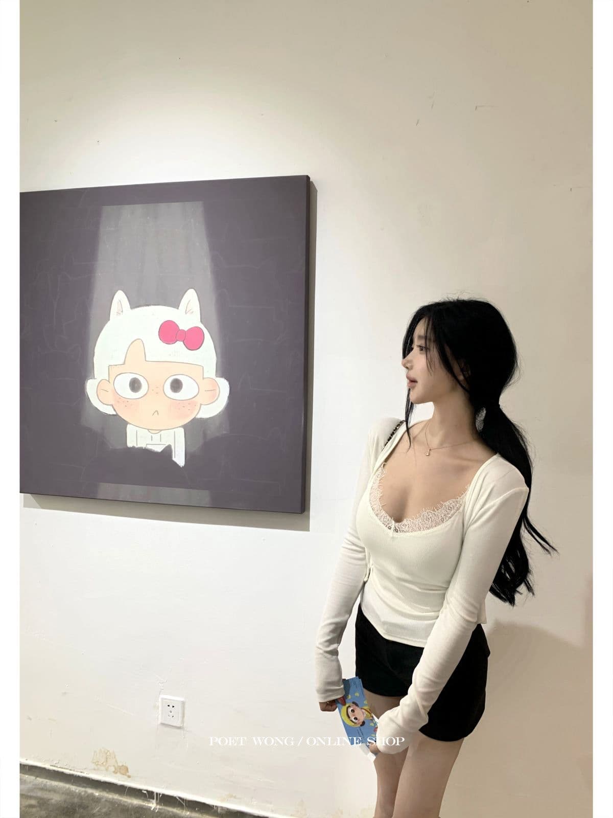 간판 레이스 그룹 진짜 착용 라이 경기 서울 포함 가슴 패드 슬립 오픈 가디건 한 부서 상세 이미지 7