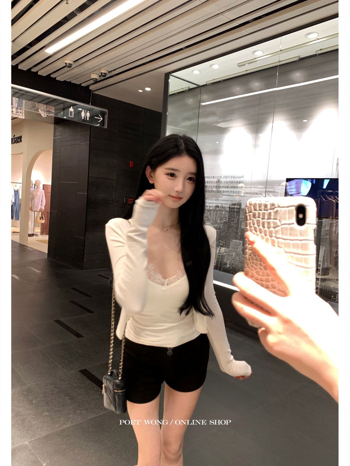 간판 레이스 그룹 진짜 착용 라이 경기 서울 포함 가슴 패드 슬립 오픈 가디건 한 부서 상세 이미지 9