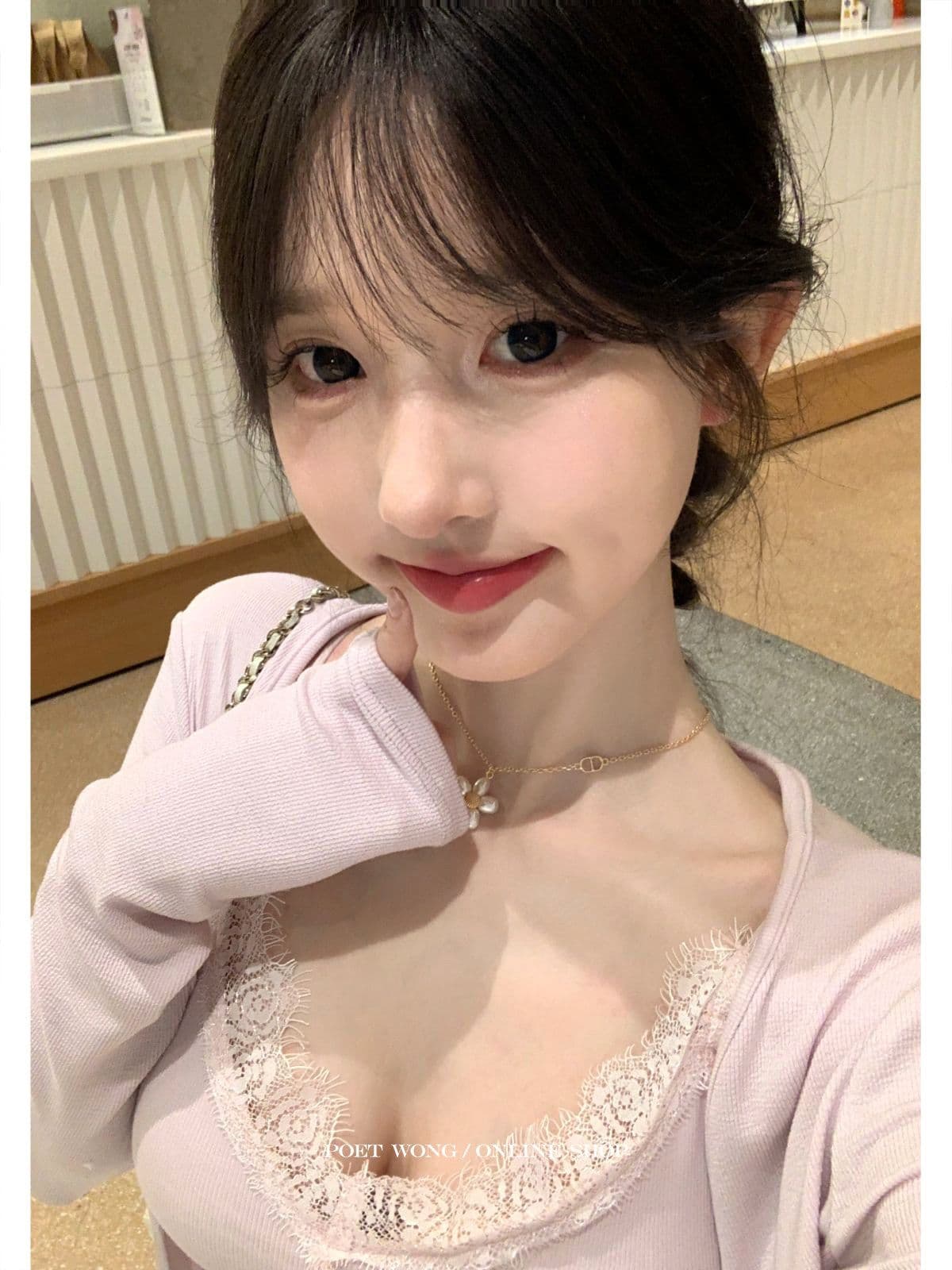 간판 레이스 그룹 진짜 착용 라이 경기 서울 포함 가슴 패드 슬립 오픈 가디건 한 부서 상세 이미지 17