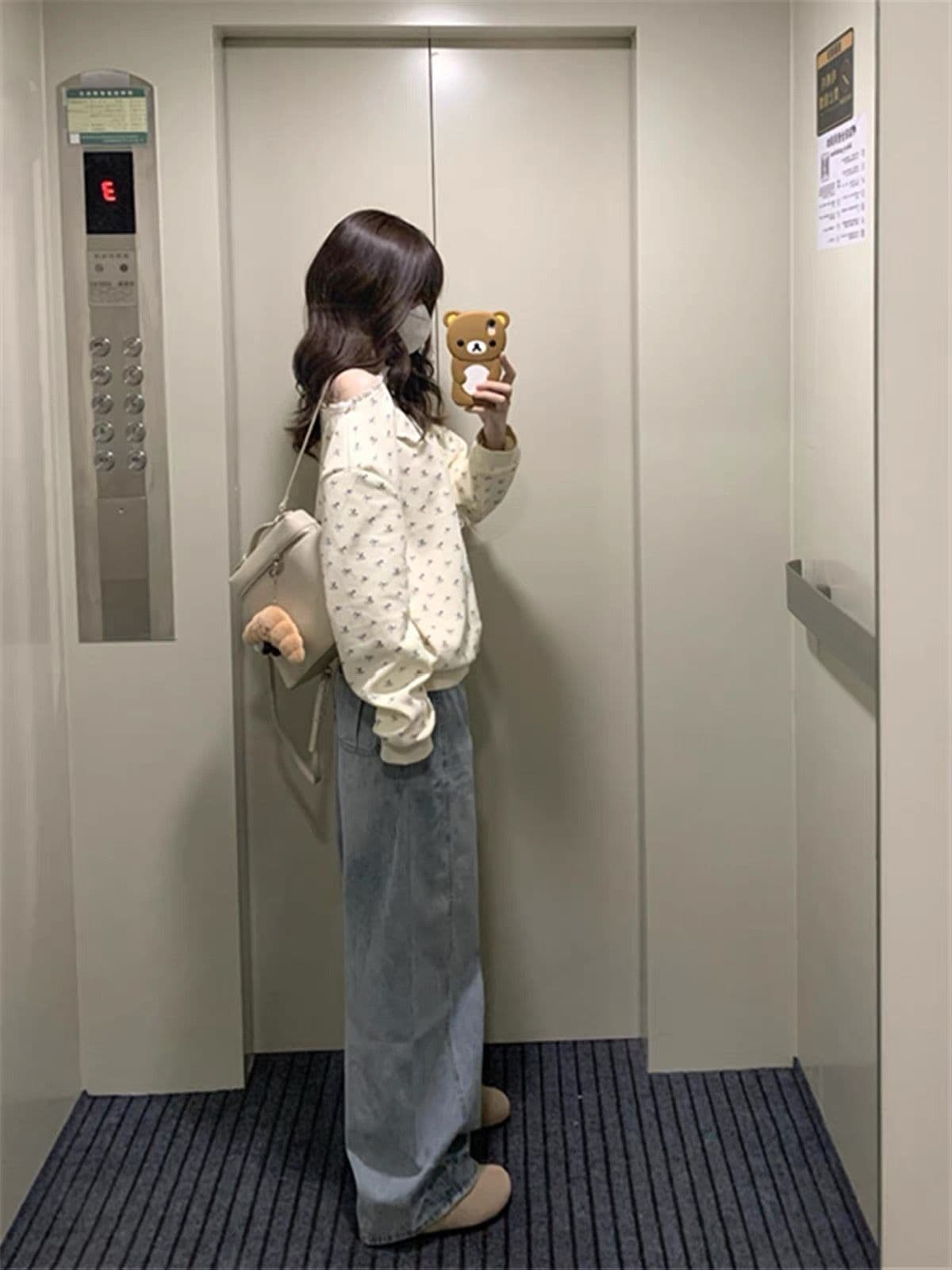얇은 스타일 털이 있는 원본 명중 에디션 솜씨 순수한 Mianhua 면 복합 비스듬한 어깨 후드티 여성 상세 이미지 5