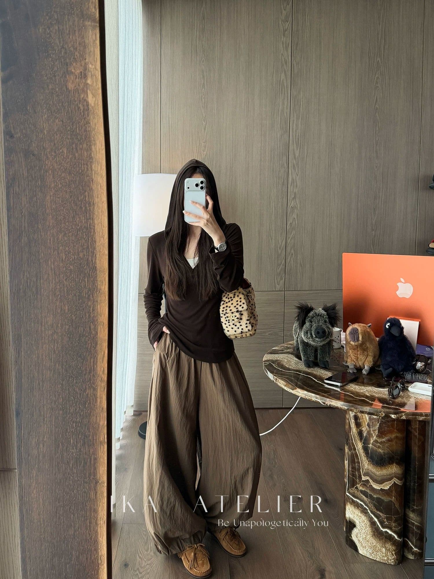 눈꽃 면 돈 미 서부 페이크 레이어드 배색 V넥 맨위 몸매 가꾸기 슬림해 보이는 니트 긴 소매 블라우스 가을 여성 이미지 3