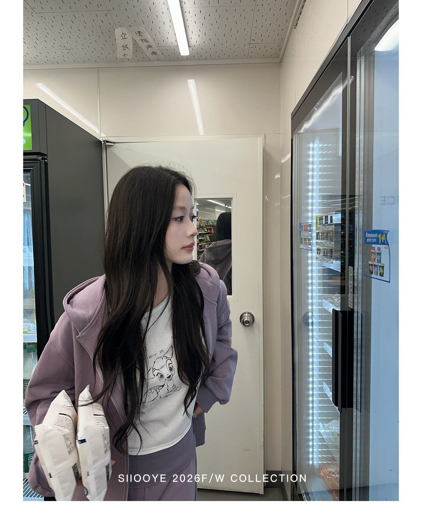 siiooye 작은 사슴 플라크 면 100% 느슨함 센스 인쇄 하나 마키 연주 중 바닥 티셔츠 여성 가을 겨울 인사이드 가져 가라. 긴팔 맨위 상세 이미지 18