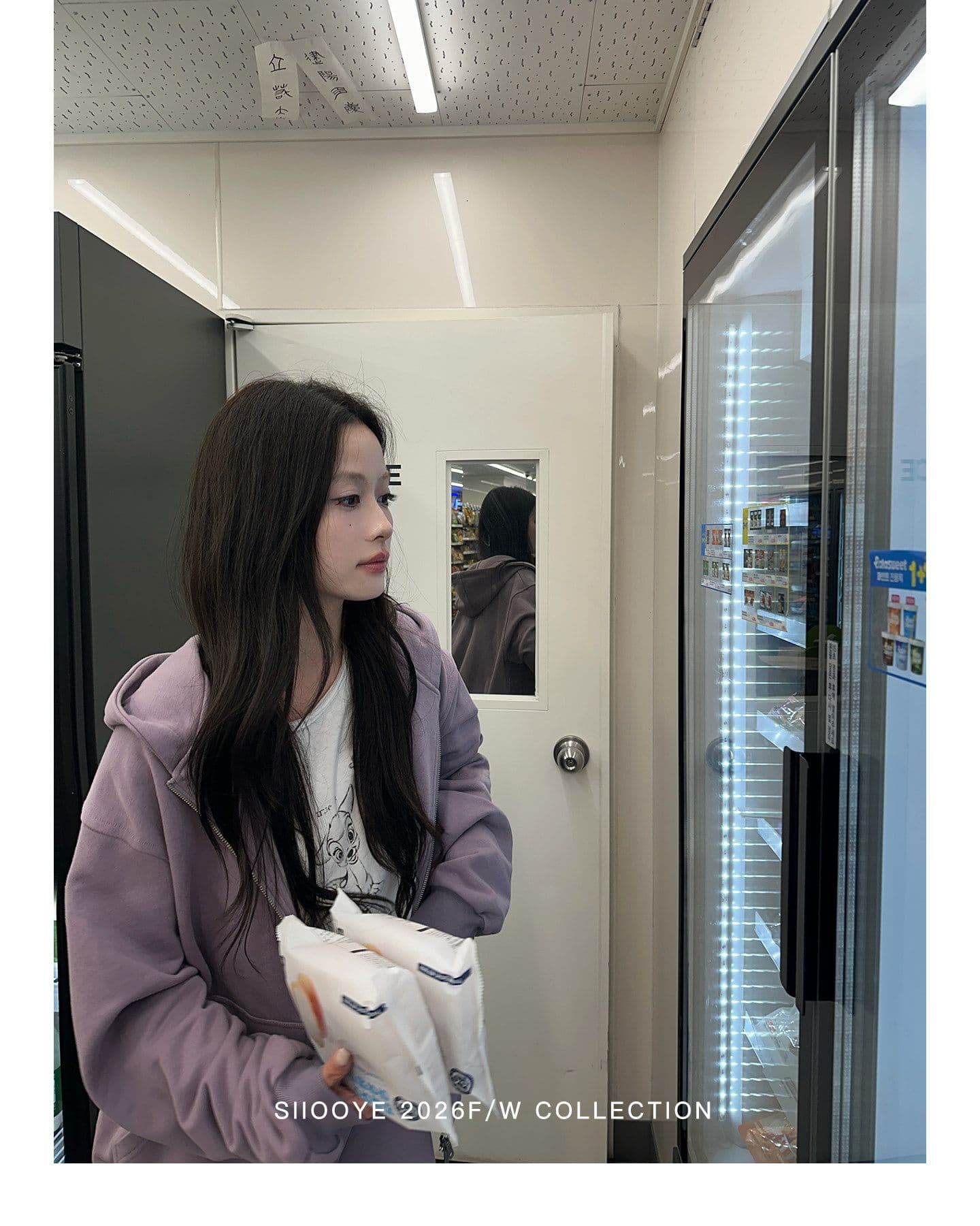 siiooye 작은 사슴 플라크 면 100% 느슨함 센스 인쇄 하나 마키 연주 중 바닥 티셔츠 여성 가을 겨울 인사이드 가져 가라. 긴팔 맨위 상세 이미지 19