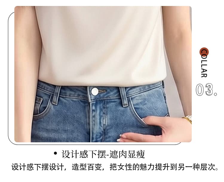 실사 2026 여름 폭발 荡荡 칼라 반팔 티셔츠 여성 여름 새로운 허리 수축 주름 몸매 가꾸기 슬림해 보이는 맨위 상세 이미지 7