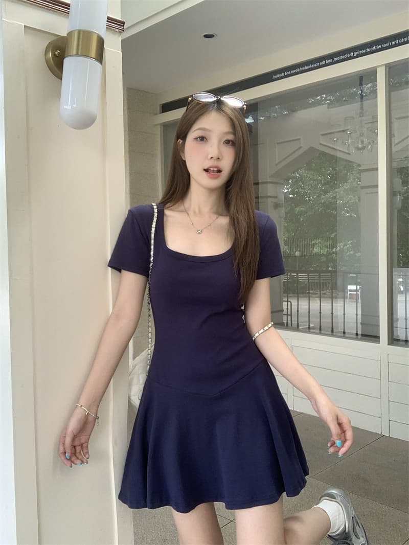 실사 지방 mm 순수한 욕망 바람 표지 고기 슬림해 보이는 광장 칼라 바지 드레스 치마 나만의 것을 가져와 라. 안전 치마 상세 이미지 2