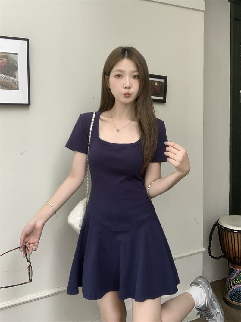 실사 지방 mm 순수한 욕망 바람 표지 고기 슬림해 보이는 광장 칼라 바지 드레스 치마 나만의 것을 가져와 라. 안전 치마 상세 이미지 7