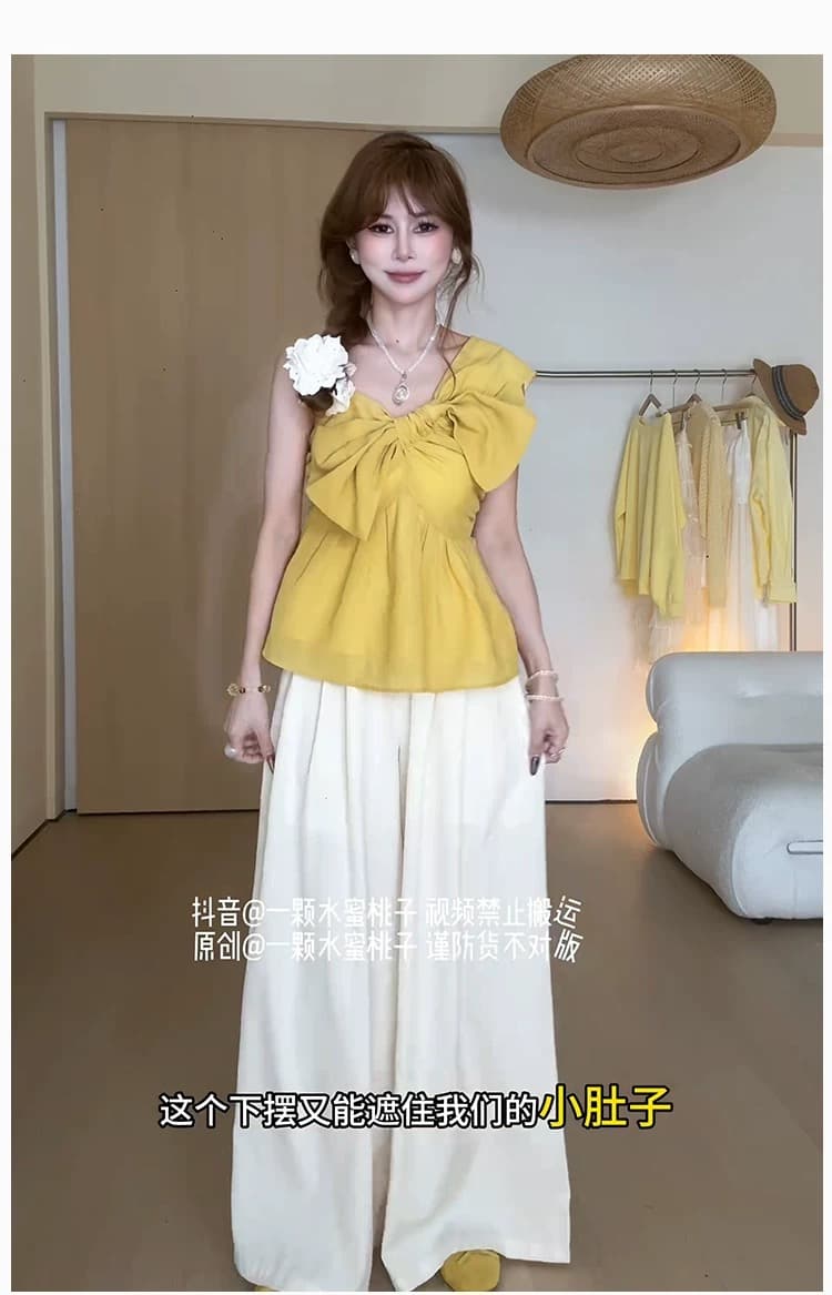 나비 매듭 슬립 맨위 여성 상세 이미지 5