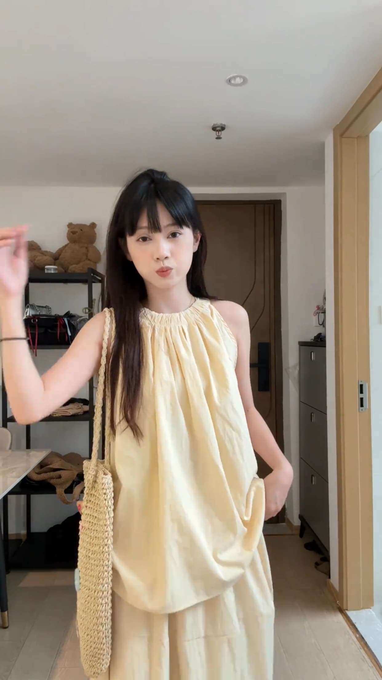 행침 목 조끼 맨위 여성 상세 이미지 3
