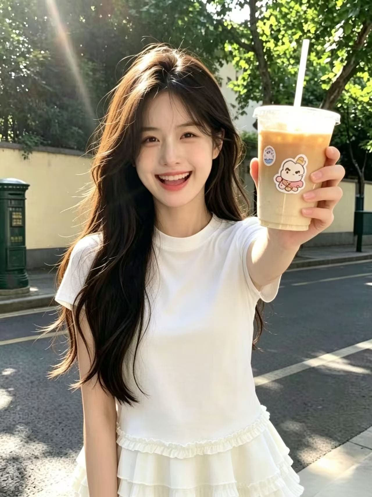 프릴 치마 맨위 여성 이미지 4