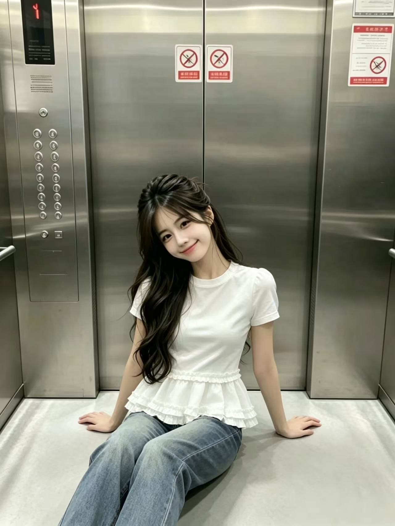 프릴 티셔츠 맨위 여성 상세 이미지 8