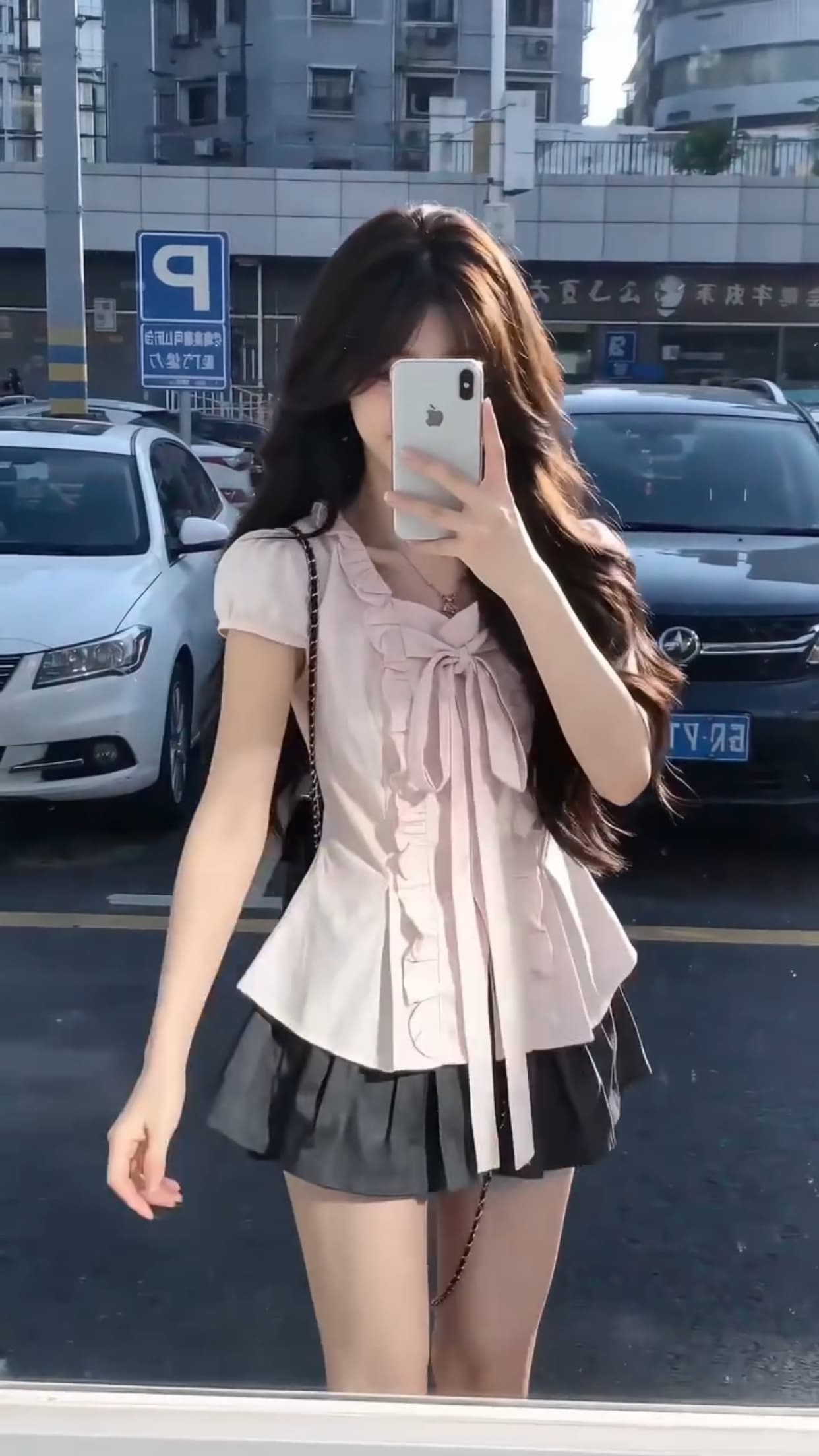 거품 소매 프릴 셔츠 맨위 여성 상세 이미지 3