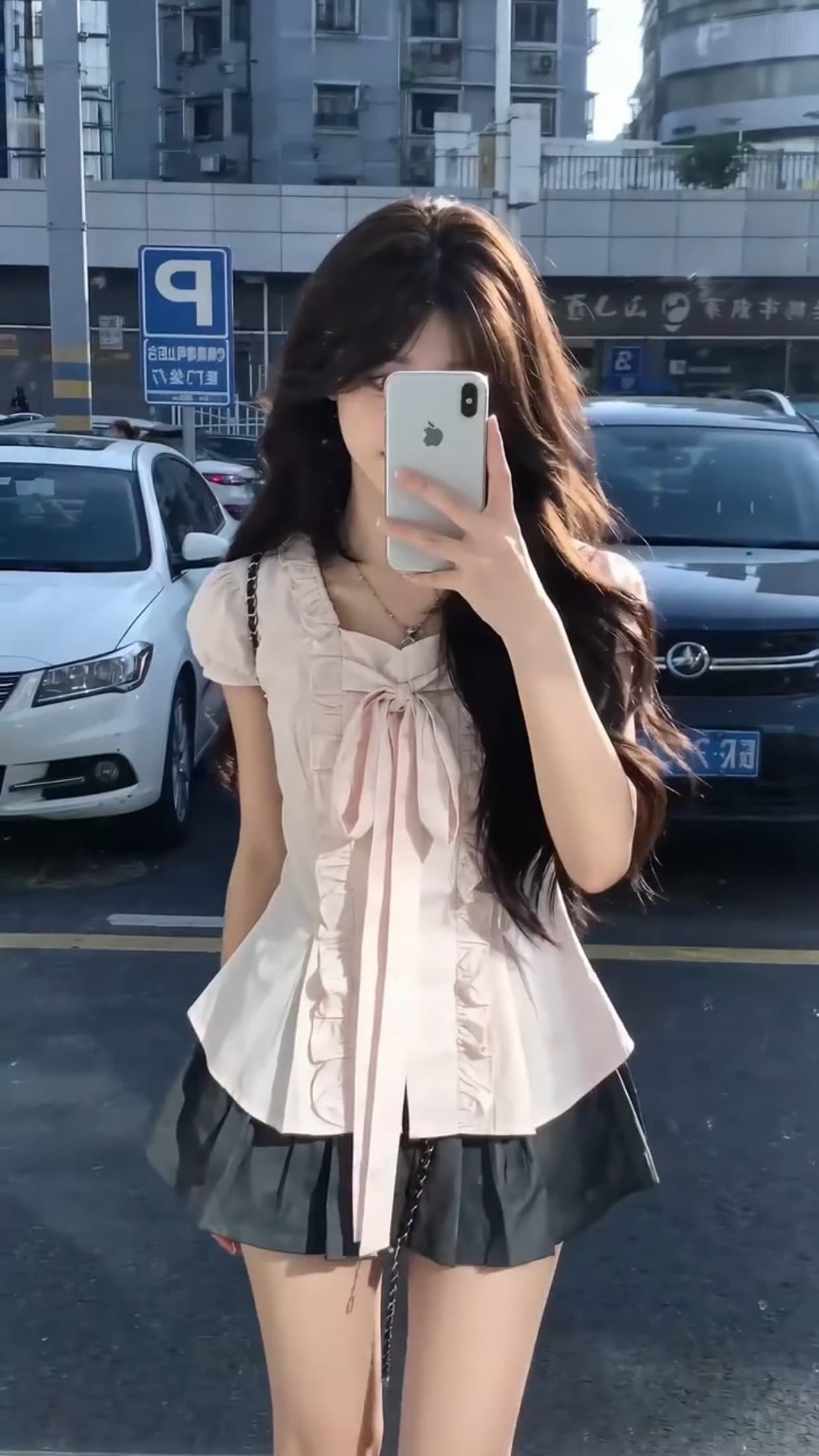 거품 소매 프릴 셔츠 맨위 여성 상세 이미지 6