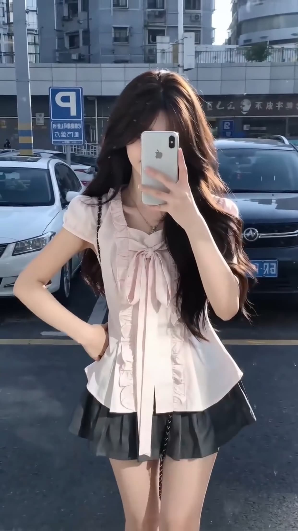 거품 소매 프릴 셔츠 맨위 여성 상세 이미지 7