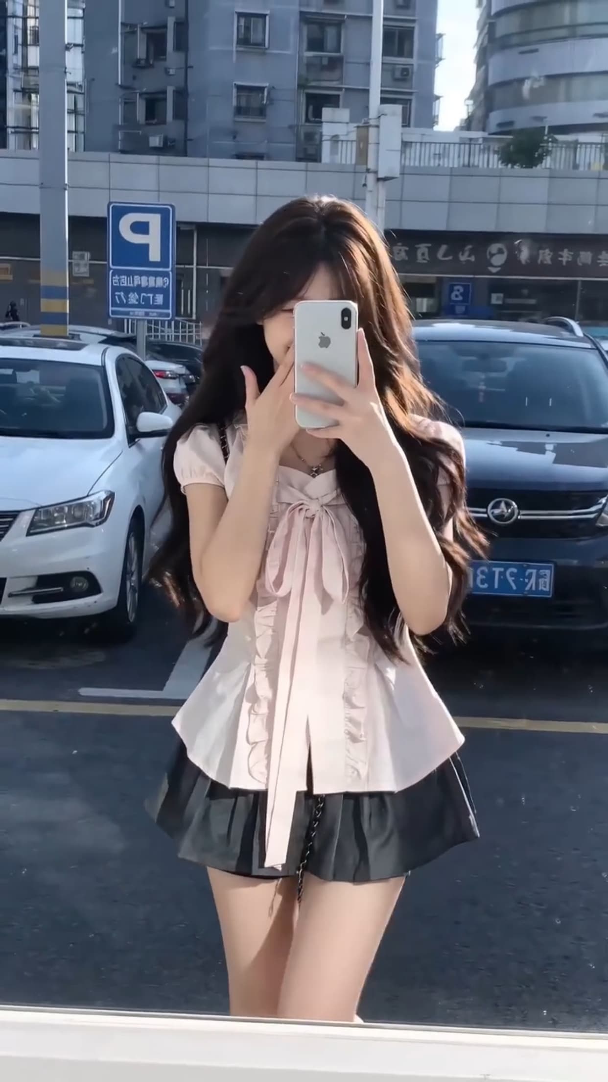 거품 소매 프릴 셔츠 맨위 여성 상세 이미지 8