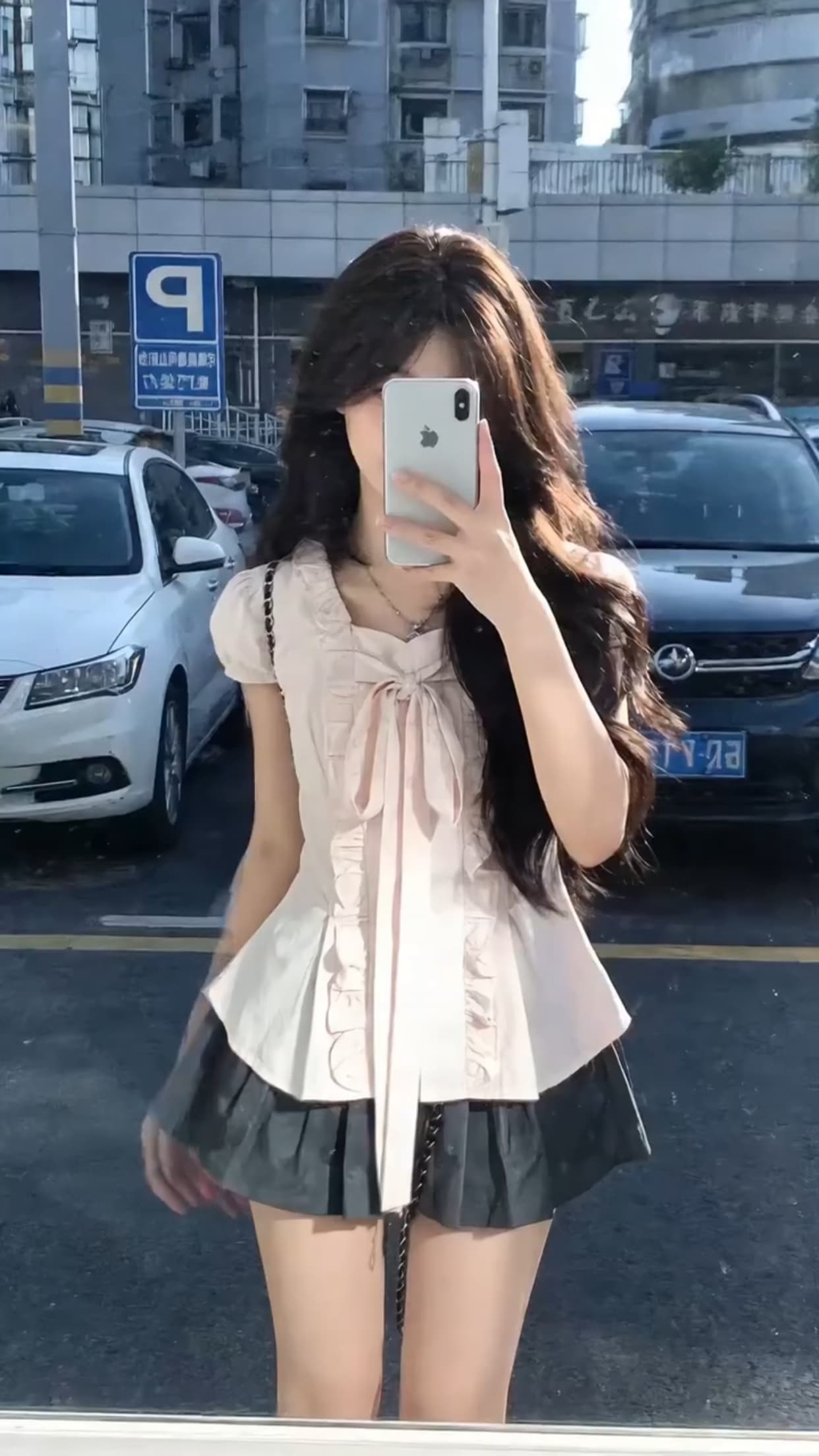 거품 소매 프릴 셔츠 맨위 여성 상세 이미지 11