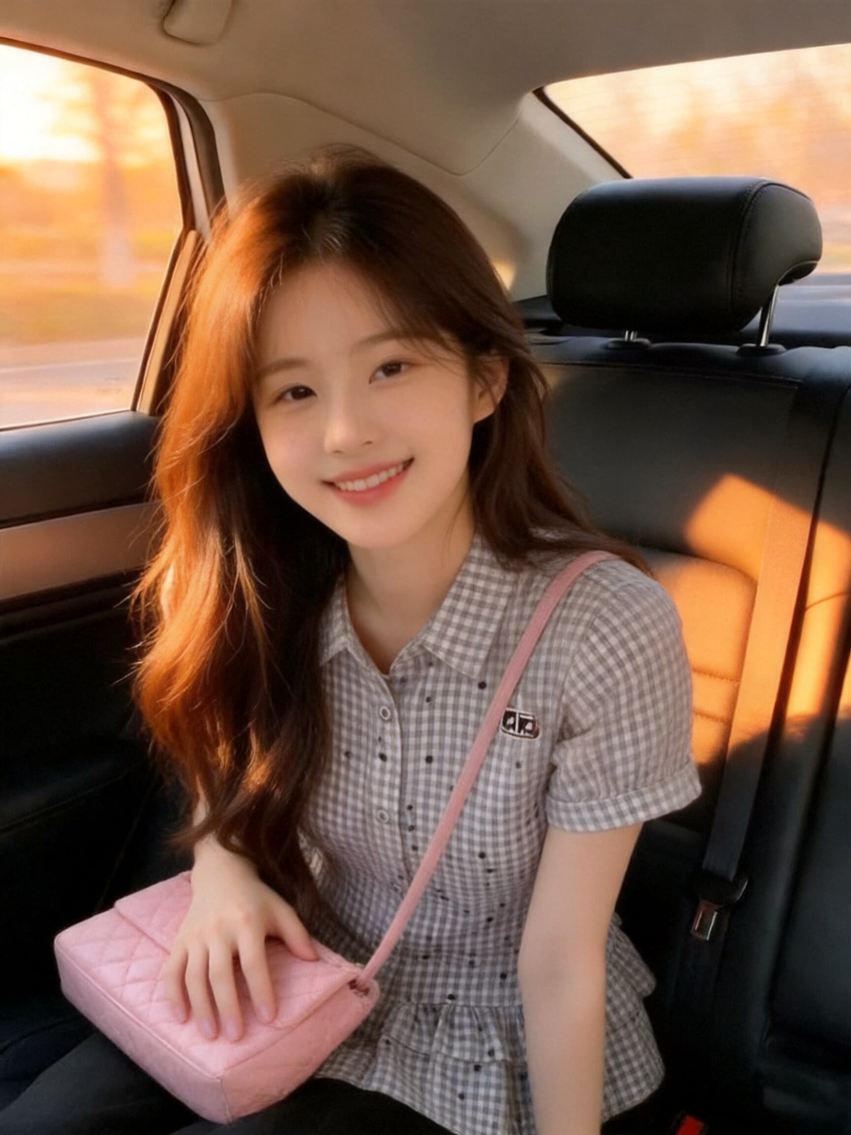 프릴 거품 소매 색상 도트 무늬 셔츠 맨위 여성 상세 이미지 5