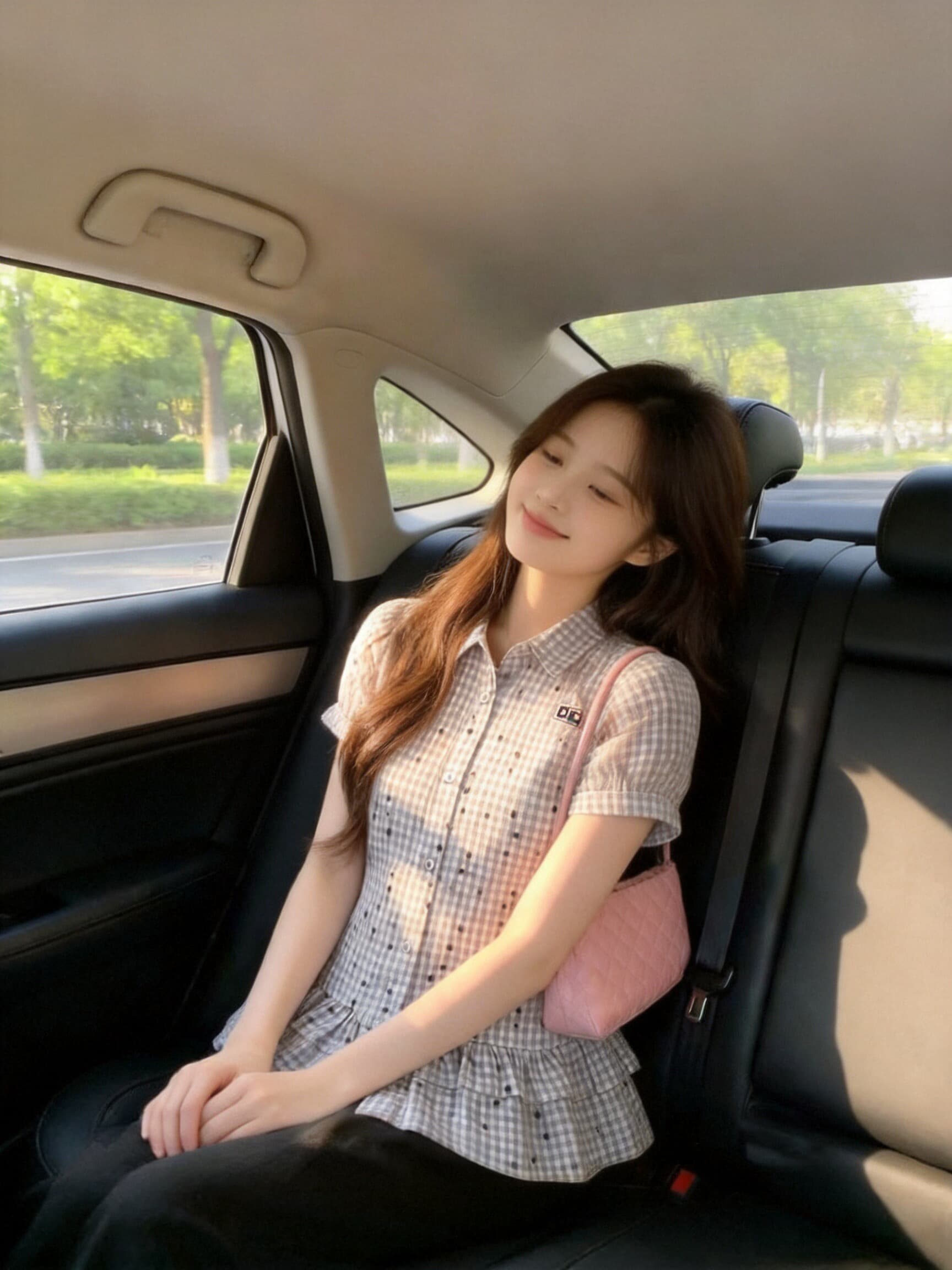 프릴 거품 소매 색상 도트 무늬 셔츠 맨위 여성 상세 이미지 6