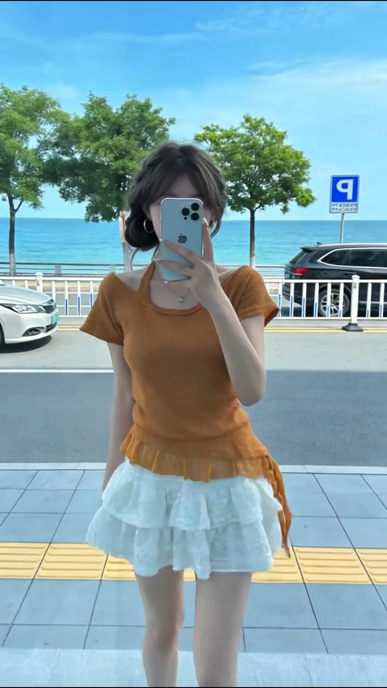 불규칙 패치워크 레이스 맨위 여성 이미지 4
