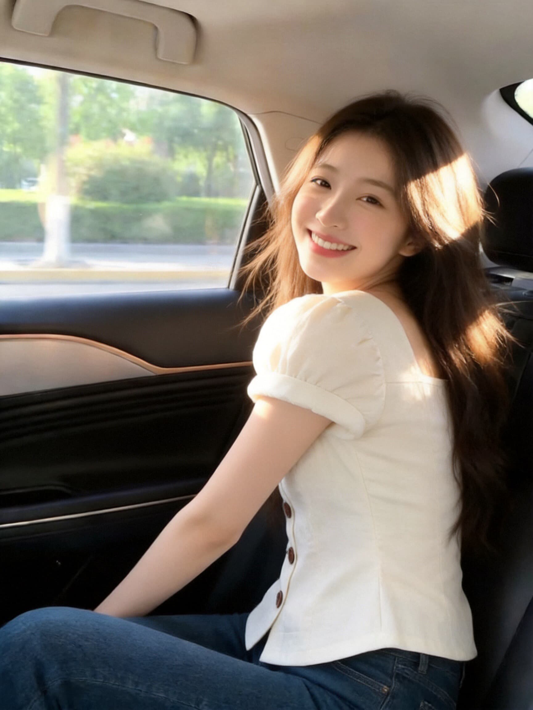 광장 칼라 단추 셔츠 맨위 여성 상세 이미지 5