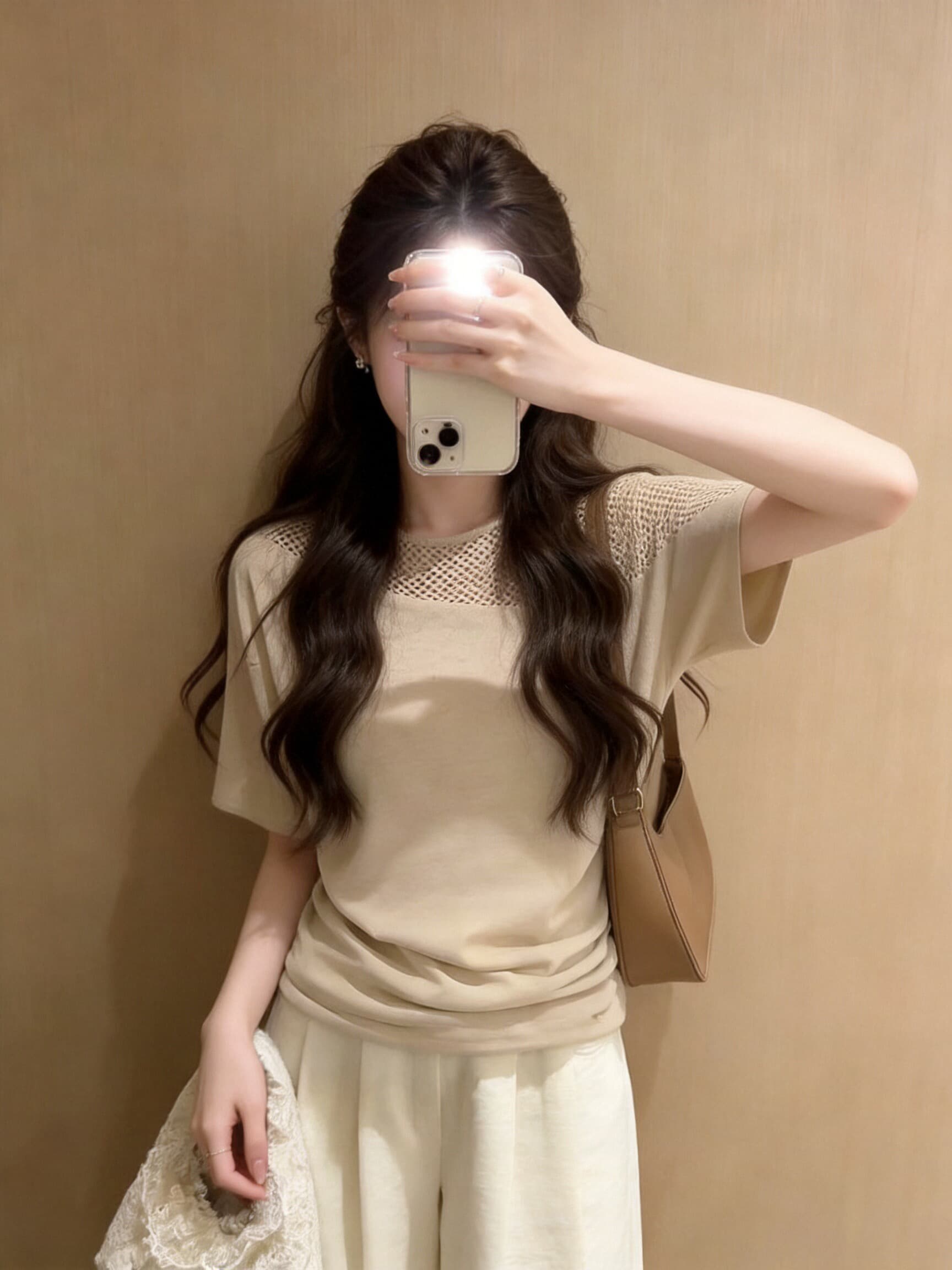 메시 그리드 패치워크 맨위 여성 상세 이미지 5