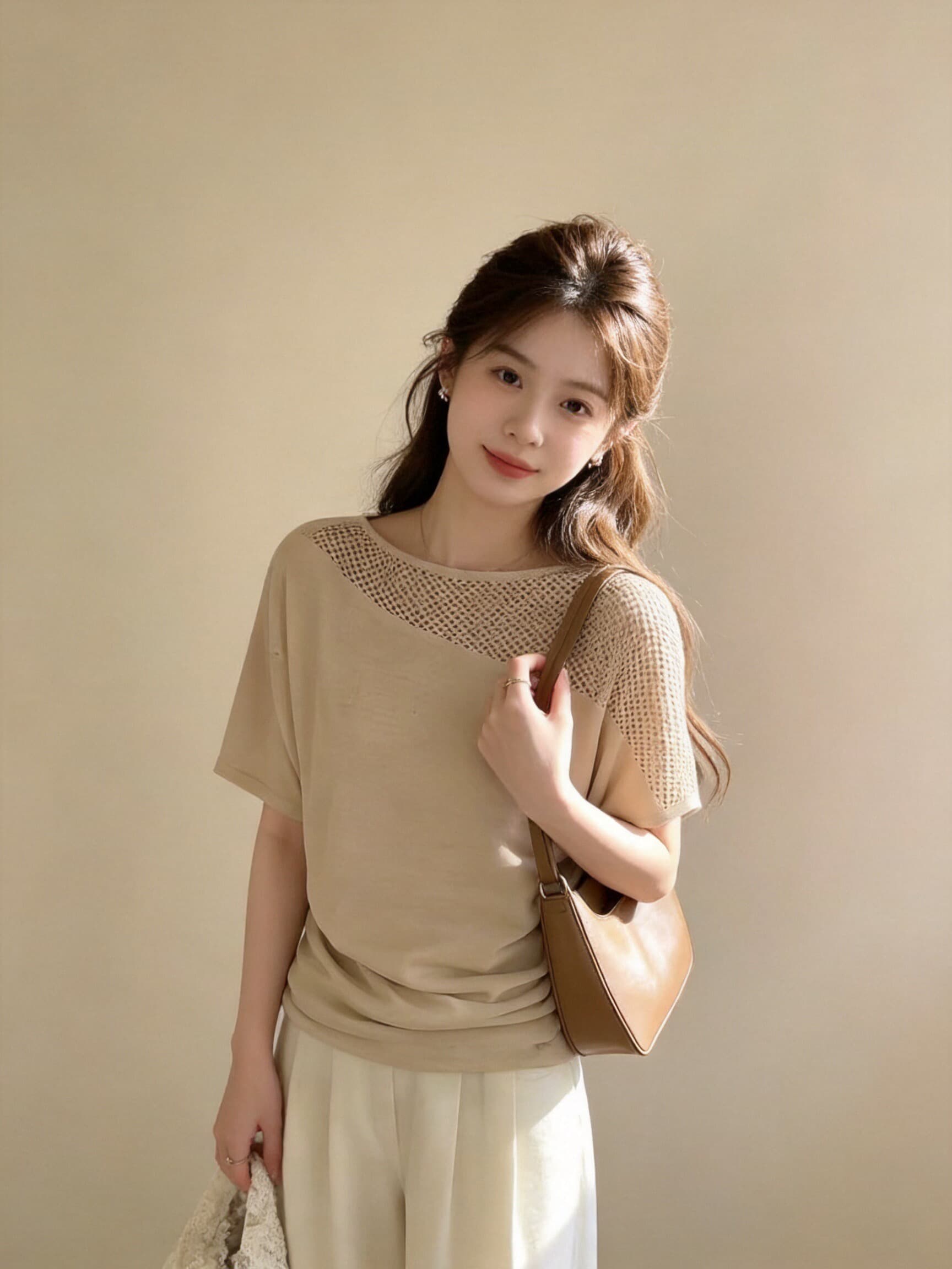 메시 그리드 패치워크 맨위 여성 상세 이미지 9