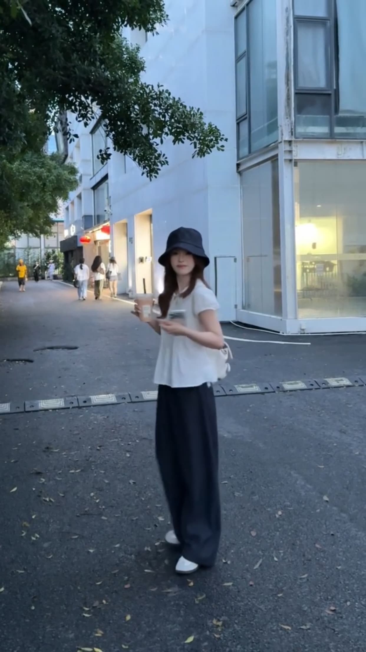 베이비 칼라 플리츠 셔츠 맨위 여성 상세 이미지 8