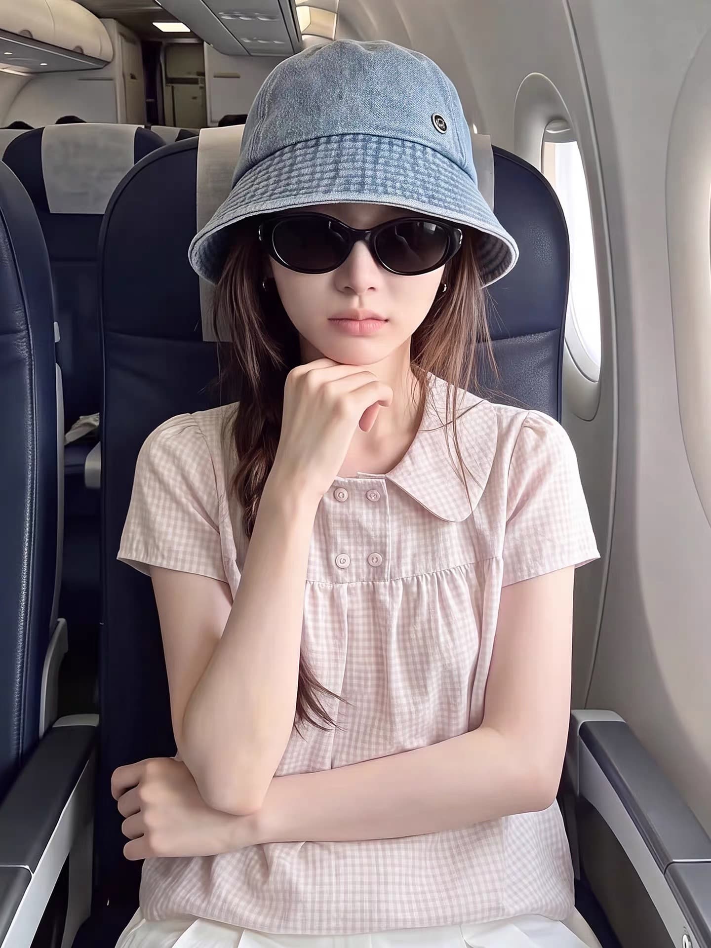 베이비 칼라 주름 거품 소매 셔츠 맨위 여성 상세 이미지 7
