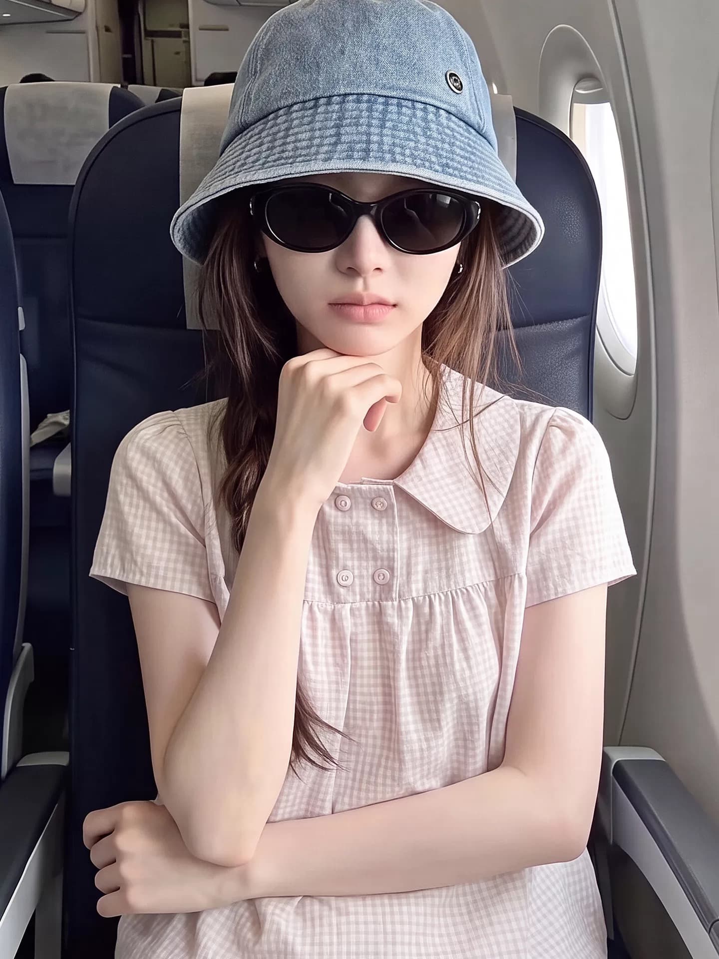 베이비 칼라 주름 거품 소매 셔츠 맨위 여성 상세 이미지 8
