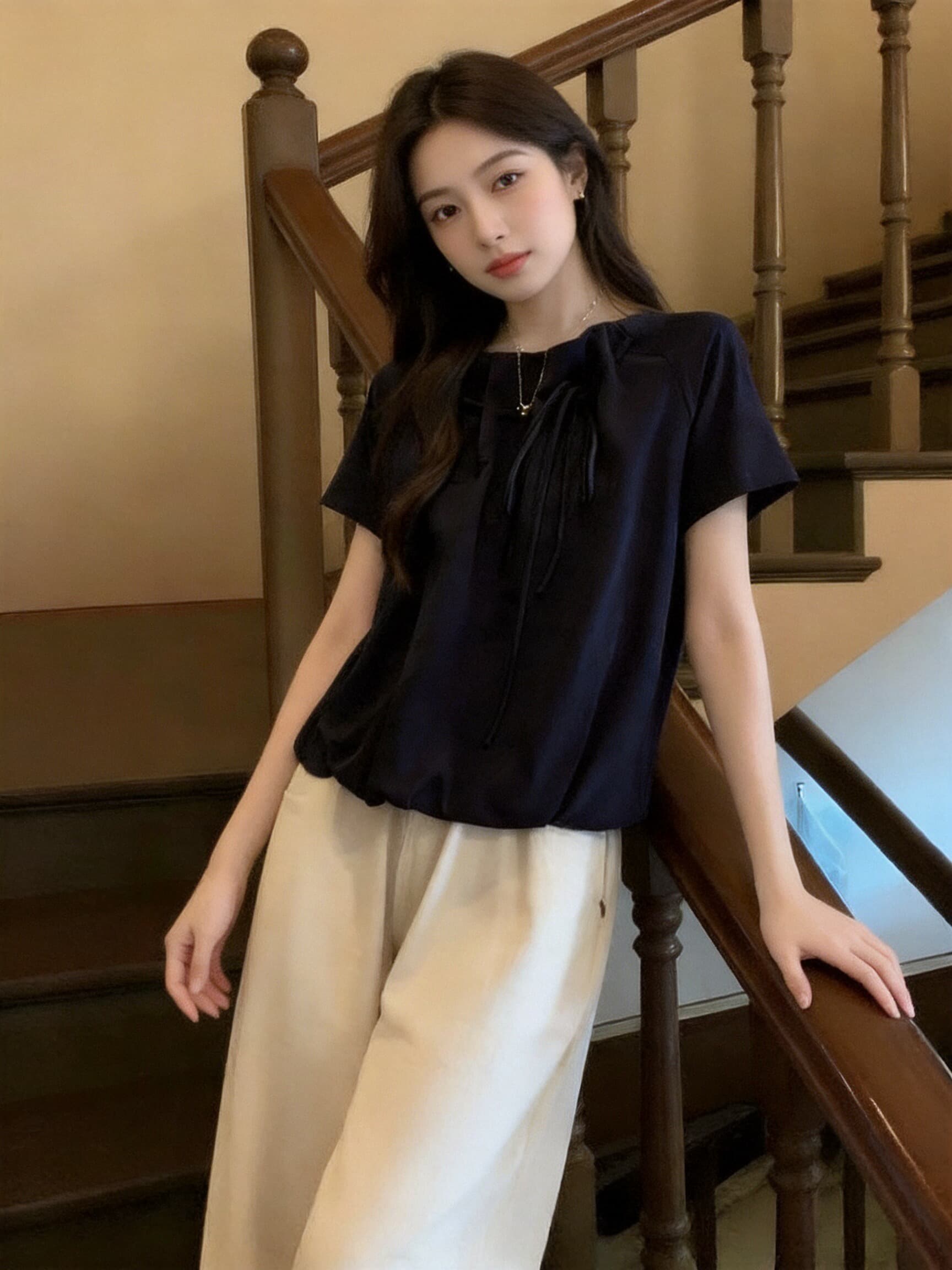레이스업 꽃밭 맨위 여성 상세 이미지 4