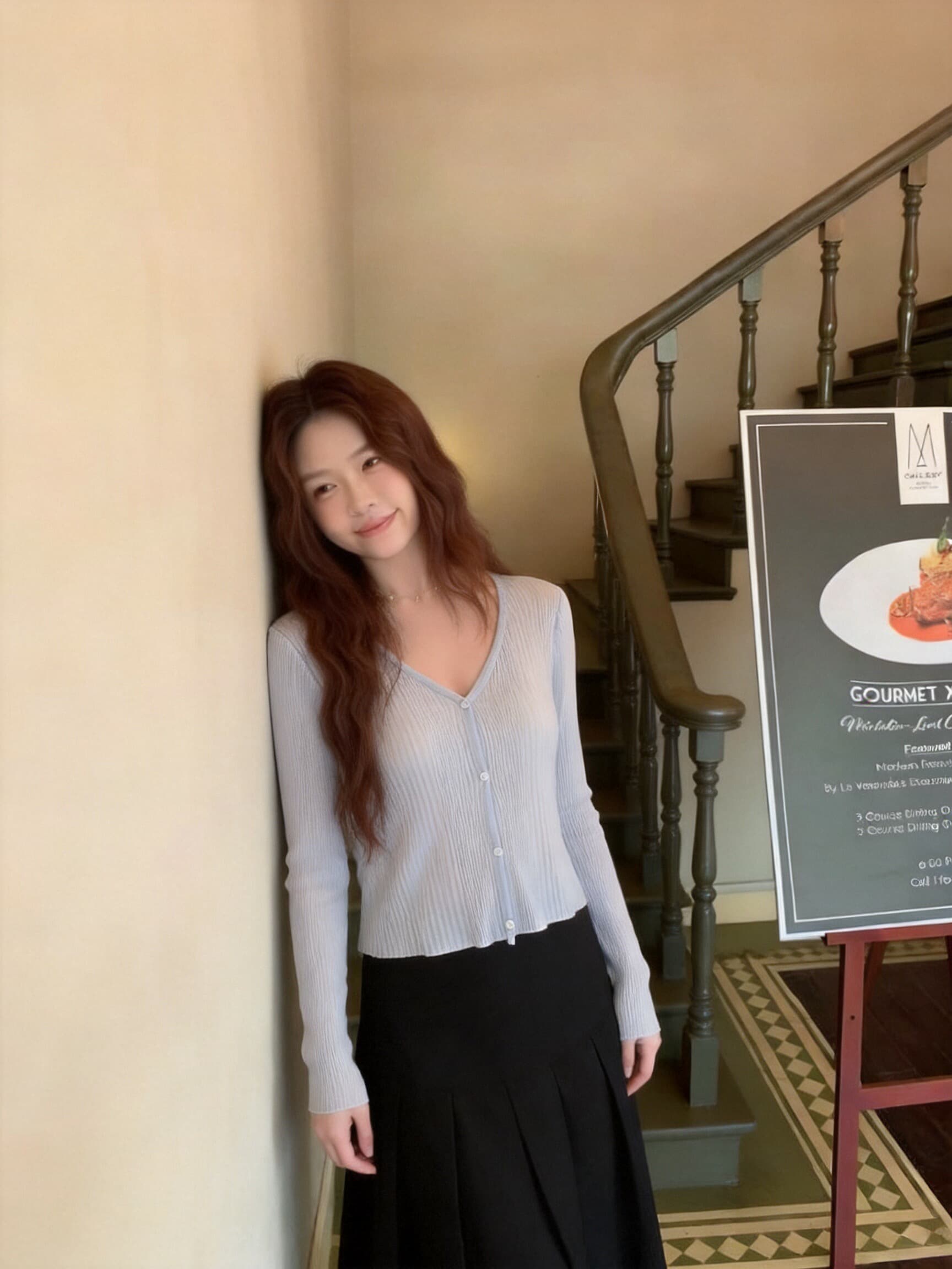 얼음 실크 작은 열림 셔츠 자외선 차단 블라우스 에어컨 셔츠 상세 이미지 9