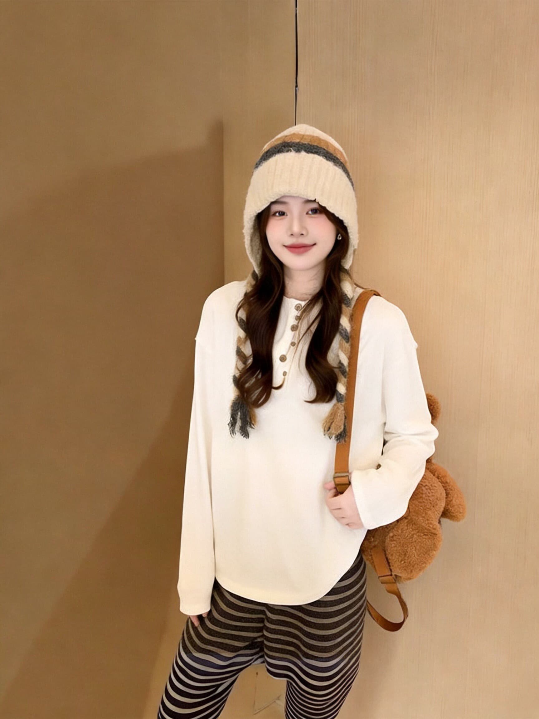 가을 미니멀리즘 불규칙 버클 업 의류 여성 상세 이미지 6