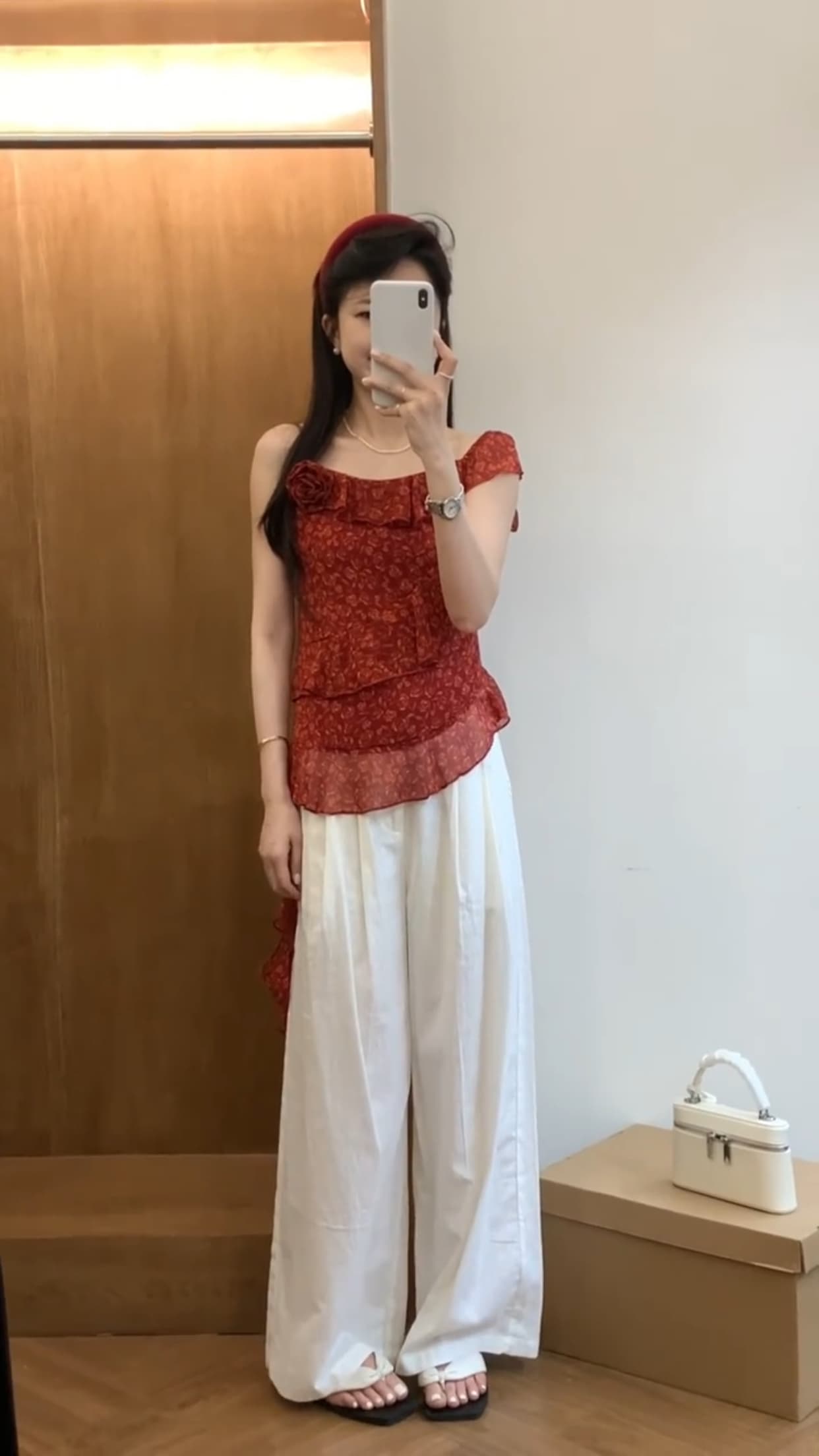 불규칙 프릴 꽃 슬립 맨위 이미지 5