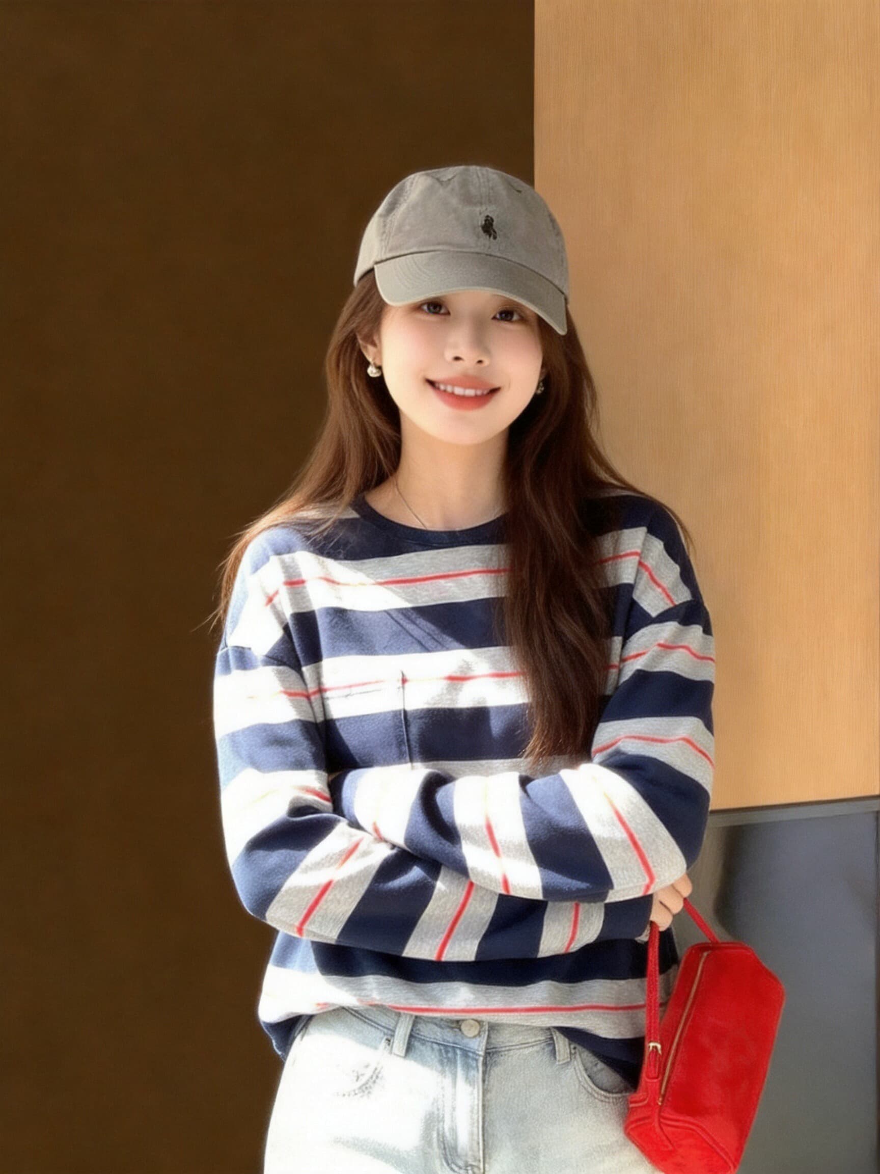 가을 클래식 스트라이프 맨위 상세 이미지 4