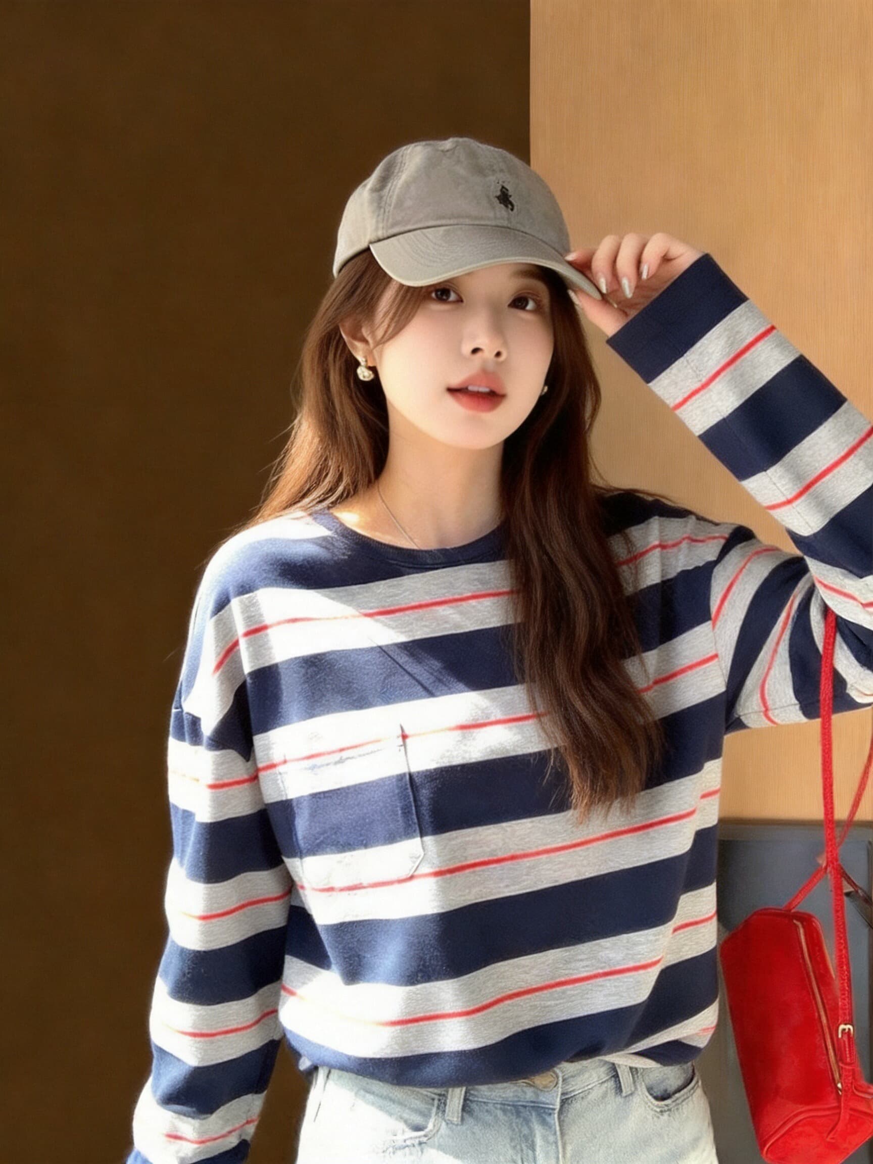 가을 클래식 스트라이프 맨위 상세 이미지 5