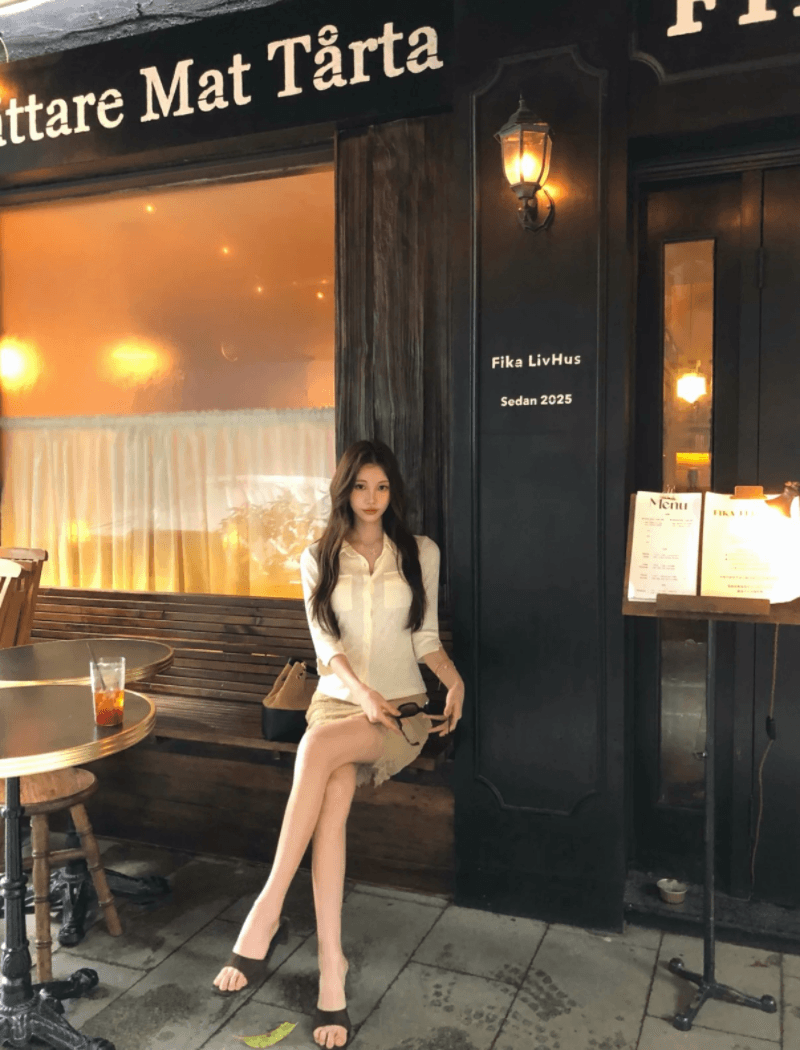 실사 정가 디자인 센스 쇼트 스타일 셔츠 품격 허리 수축 몸매 가꾸기 맨위 레이스 조각 슬림해 보이는 반신 스커트 상세 이미지 2