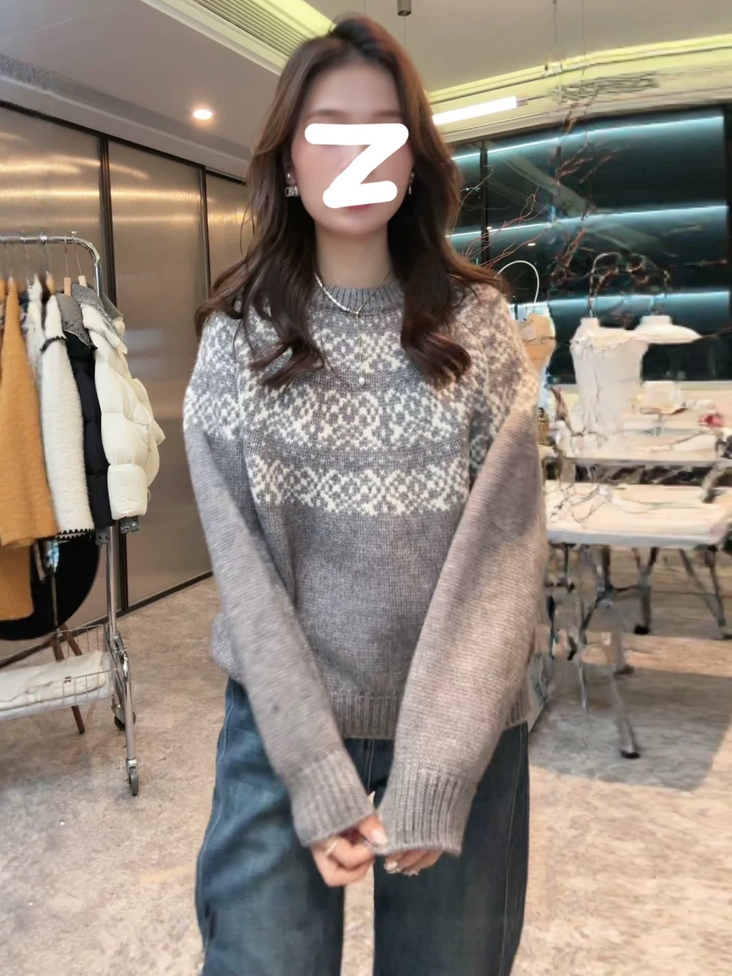 프랑스식 레트로 스타일 허리 수축 단추 디자인 센스 니트 스웨터 스웨터 여자 자이언트 잘 생긴 ~ 중 겨울 의류 인사이드 가져 가라. 부드러운 찹쌀 맨위 이미지 3