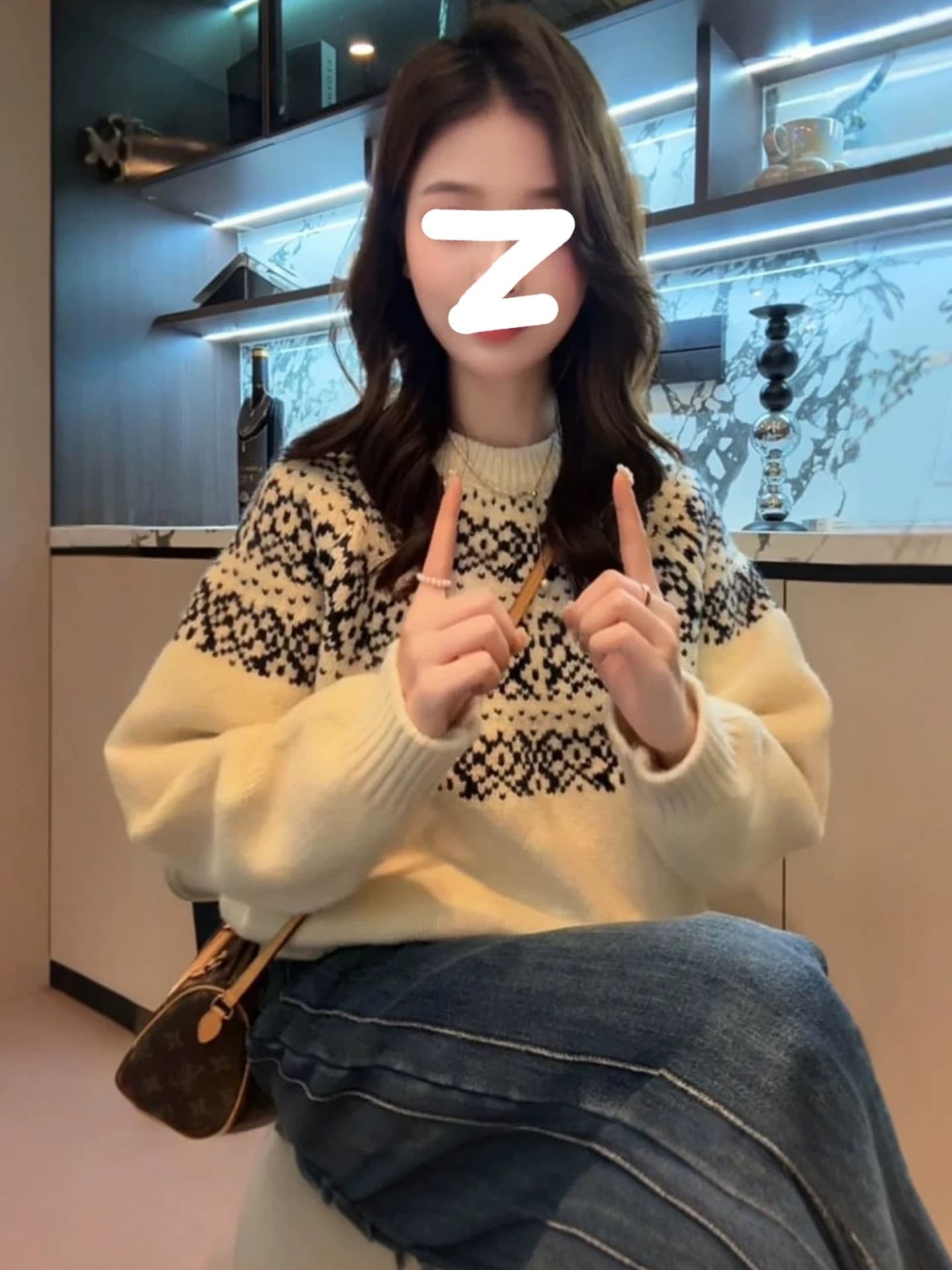프랑스식 레트로 스타일 허리 수축 단추 디자인 센스 니트 스웨터 스웨터 여자 자이언트 잘 생긴 ~ 중 겨울 의류 인사이드 가져 가라. 부드러운 찹쌀 맨위 상세 이미지 2
