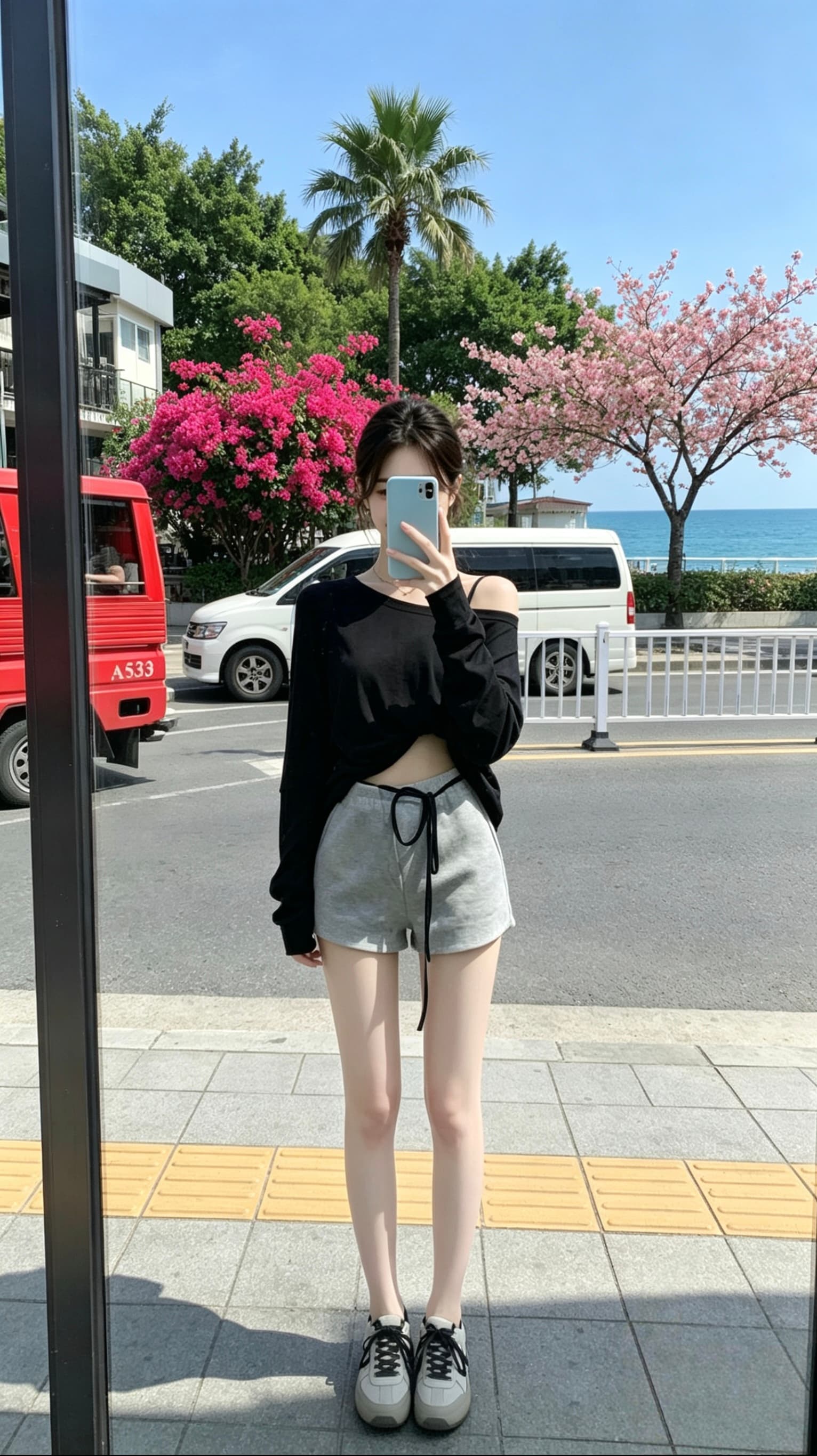 핑크색 백리스 얇은 스타일 니트 얼음 실크 에어컨 태양 보호 셔츠 치마 숄 긴팔 홀로우 아웃 블라우스 맨위 여성 여름 이미지 4