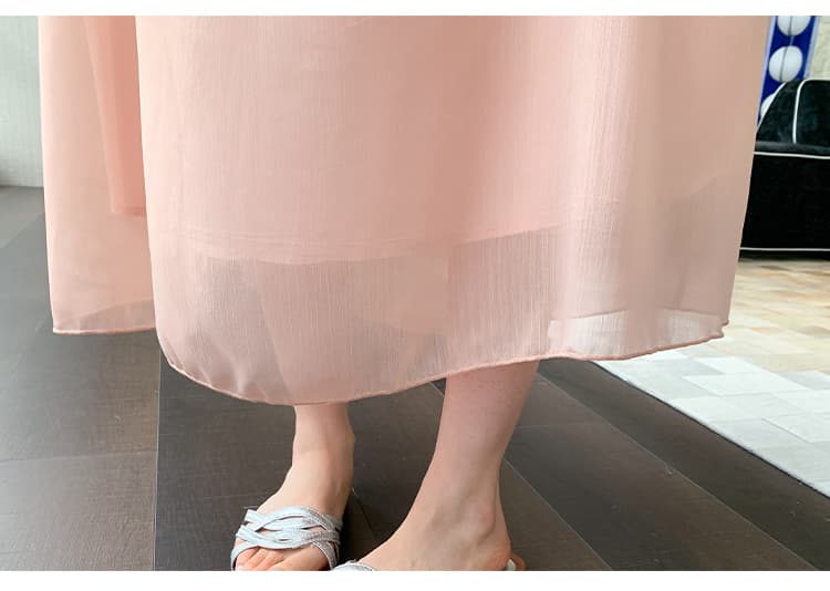 실사 지금 지금 여름 드레스 새로운 출산 착용 우아한 요정 임산부 드레스 상세 이미지 25