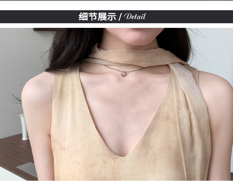 실사 선물 물품 새로운 한국 스타일 외국 가스 휴가 바람 조끼 스커트 자외선 차단 오픈 가디건 투피스 세트 임산부 세트 상세 이미지 24