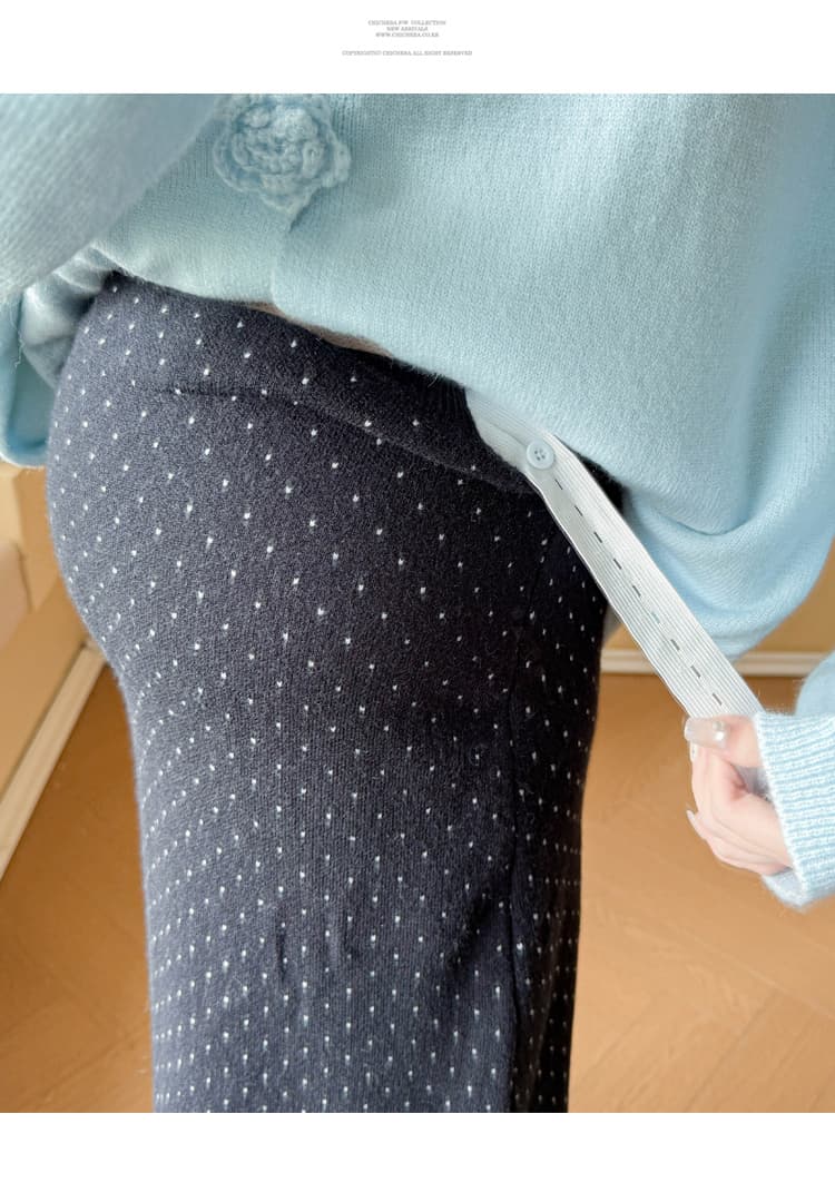 실사 임산부 가을 겨울 패션 루즈핏 슬림해 보이는 연령 감소 스웨터 페이크 레이어드 재킷 조정 반신 치마 세트 상세 이미지 33