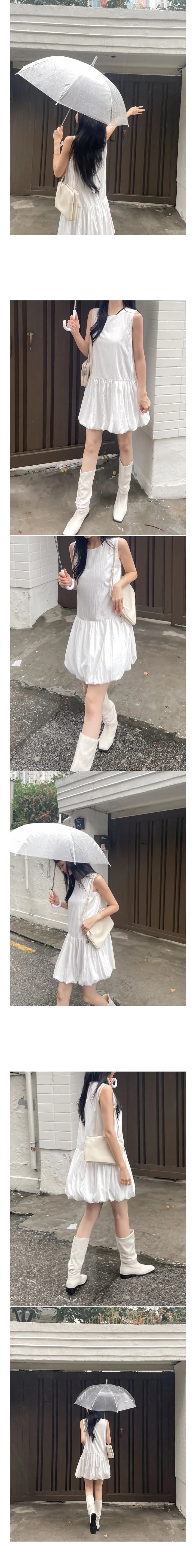 있음 창고 26 봄 여름 섹션 연령 감소 단색 조끼 스커트 꽃밭 치마 상세 이미지 2