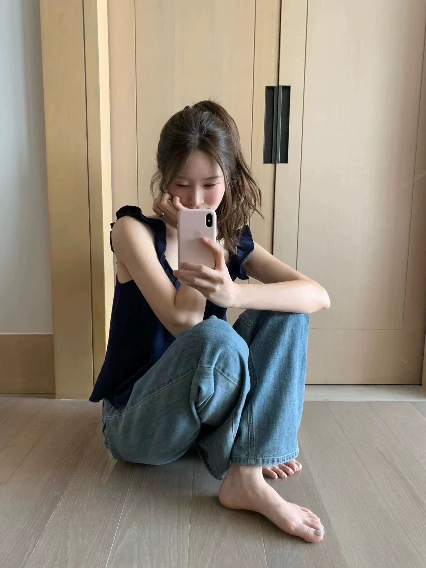 한 부서 단색 다용도 연령 감소 레이스 캐미솔 맨위 여성 이미지 4